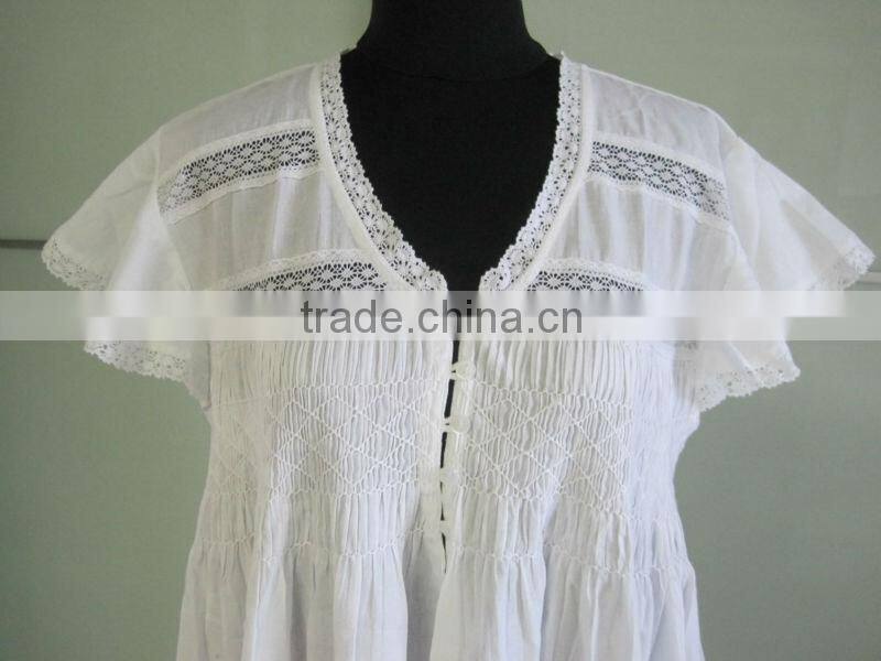 Price List White Cotton Nightgown Nightdress