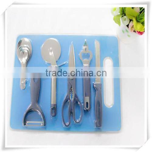 6PCS Kitchen Knife Set With Cutting Board/Household cut Fruit and vegetable Set/Kitchen Tool Accessaries FOR PROMOTION HA59012