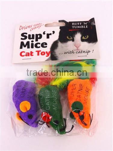 mouse shape cat toy ruff tumble super catnip mouse cute toy mouse with feather teasting