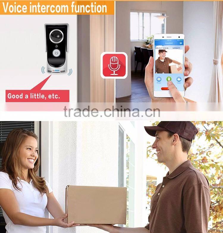 Full Duplex Audio Video Door Phone Door Bell Monitoring Outdoor Bell Wireless Smart IP doorbell