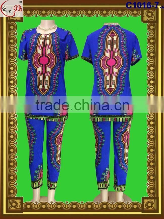 New milk fiber fashion women cl1016 African clothing women suit with low price high quality wholesale