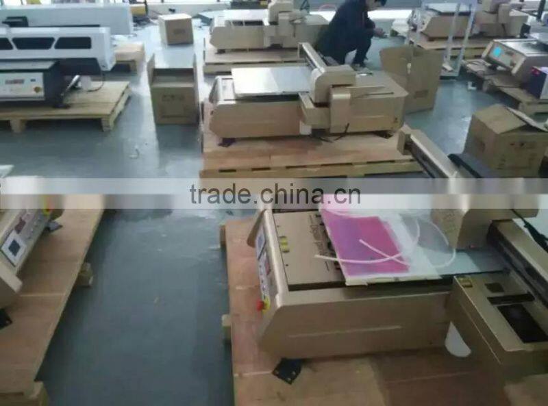 2016 shenzhen bestdasin A2 size 42cmX80cm 40cmx60cm Digital Glass Painting Machine UV Flatbed Printer factory Price