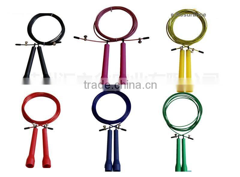 High quality untra thin steel wire skipping rope lighted skipping rope cheap jump ropes