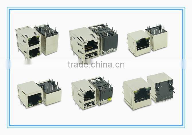 10P8C RJ45 plug , with transformer and EMI finger ,RJ45 connector