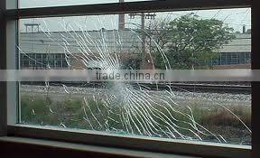 High tensile strength TPU laminated glass film for bulletproof laminated glass