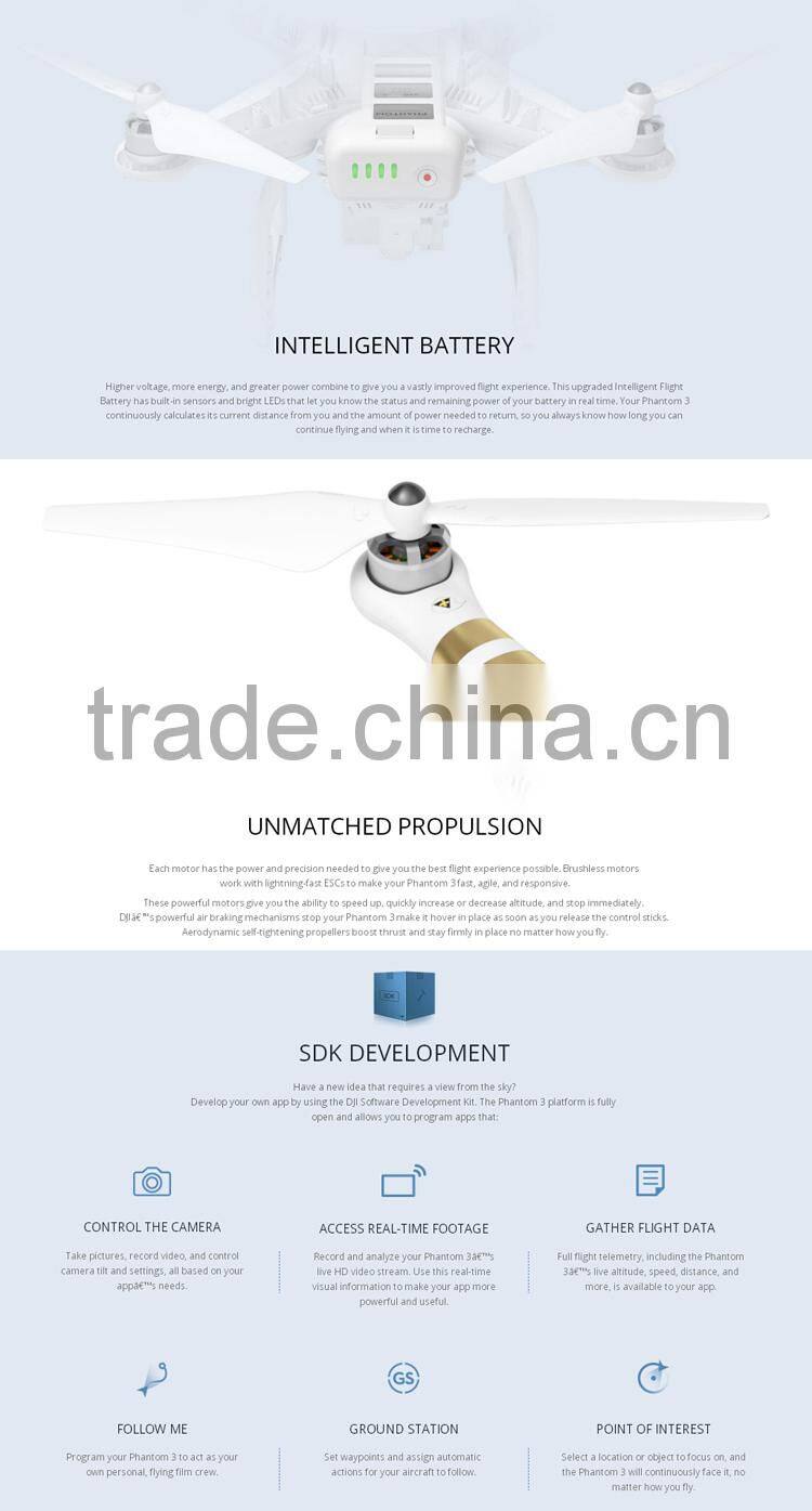 New Version dji phantom 3 advanced, professional drone with camera and gps