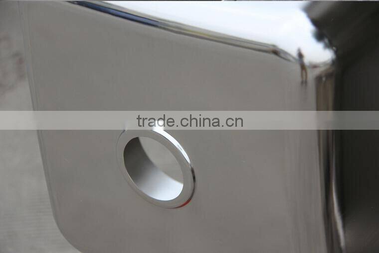 Adjustable feets separated assembled commercial stainless steel kitchen sink cabinet with platform backsplash with factory suppl