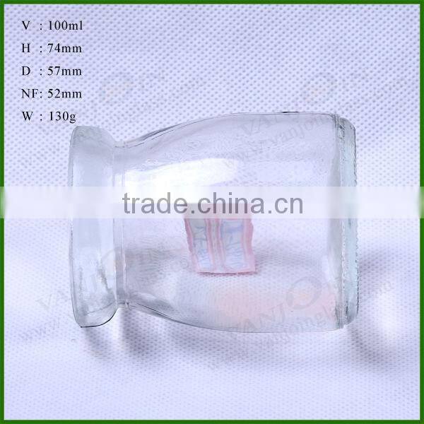 100ml Clear Empty Pudding Bottle