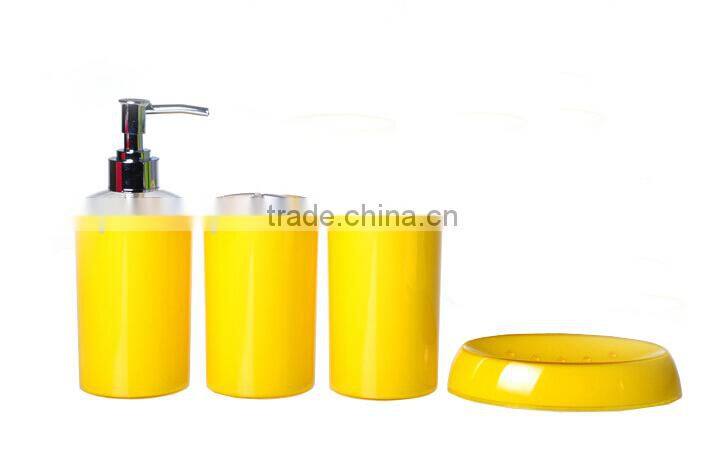 Yellow dispensing bottle body lotion bottle with plastic body Lotion bottle plastic