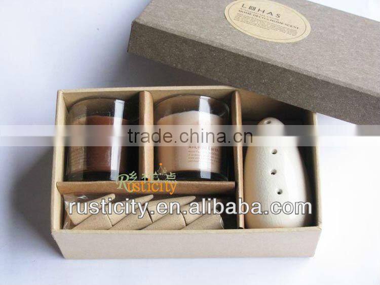 bamboo shoot shape incense burner candle holder