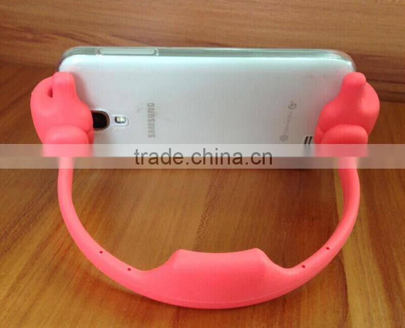The Thumb Design Mini Plastic Ok Universal Portable Stand Holder smart cell phone Mount For Mobile phone