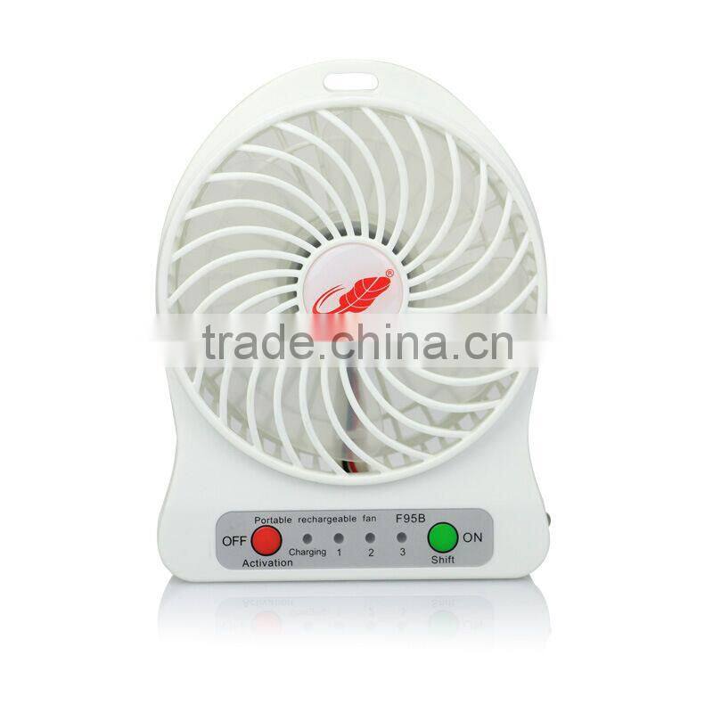 portable mini fan with battery for camping or travelling