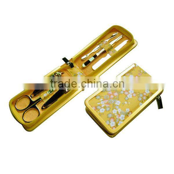 stainless steel manicure set/pu manicure tools/manicure set gift/beauty gift