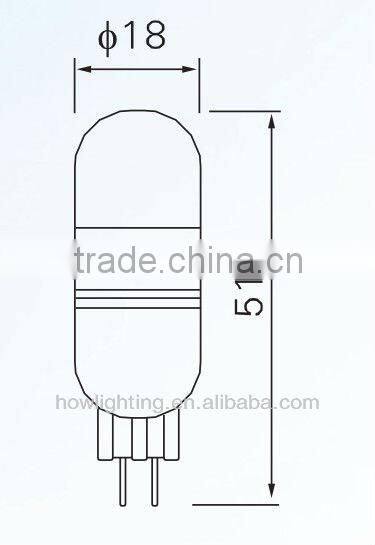 2013 Hot 2.5W G4 LED Bulb With 6pcs 5630SMD