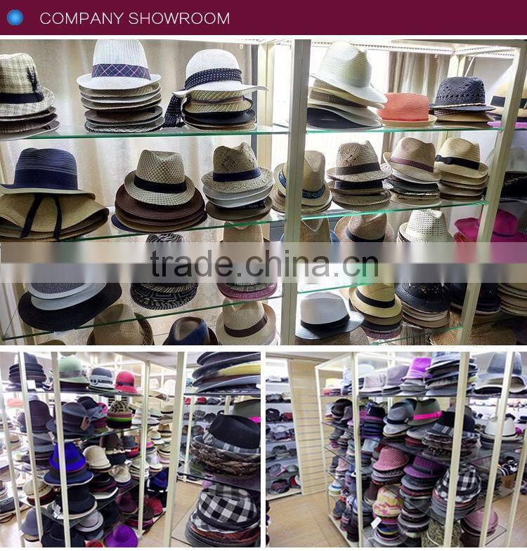 Girl pink straw sun hat paper floppy hat with colorful flower