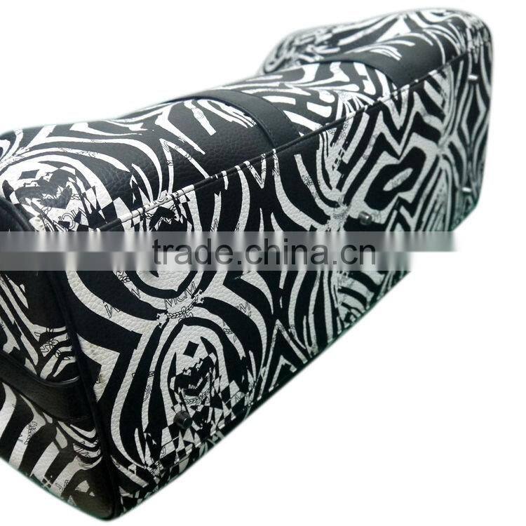 online shop China luggage PU leather travel bag zebra travel bag