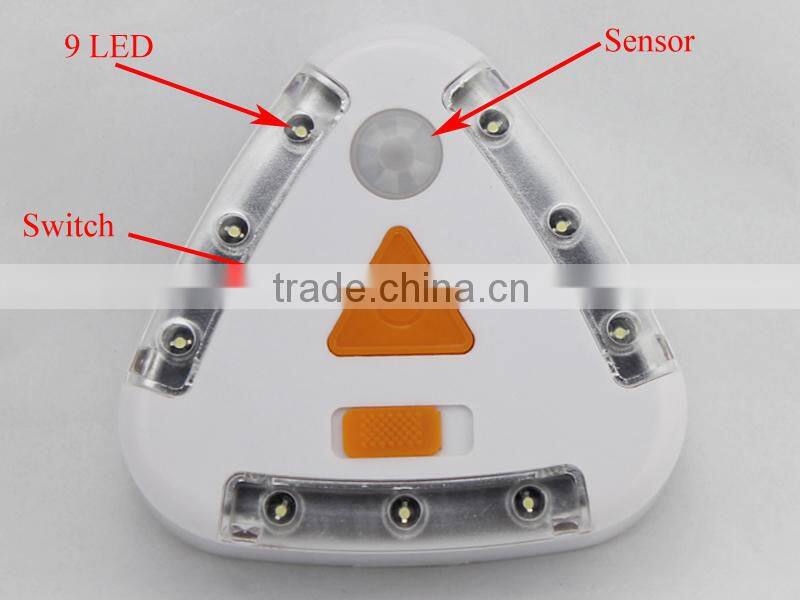Triangle Shape Led Motion Sensor Lamp