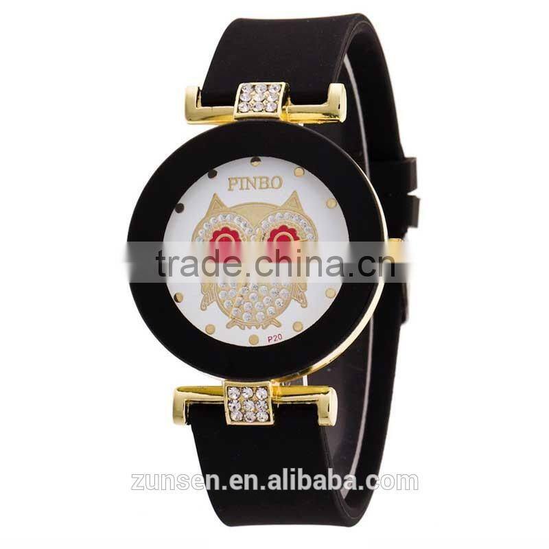 2016 New Brand Dress Casual Clock Female Relogio Watch Diamond Wristwatches Luxury Quartz Women Silicone Dress Watches