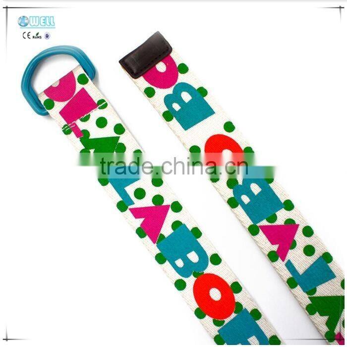 Colorful Pin Buckle Kids Chastity Belt Elastic PU Belt Canvas Belts