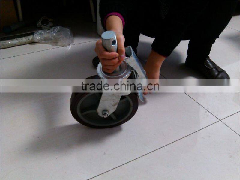 heavy duty 6" 8" scaffolding caster wheels(with or without brake)