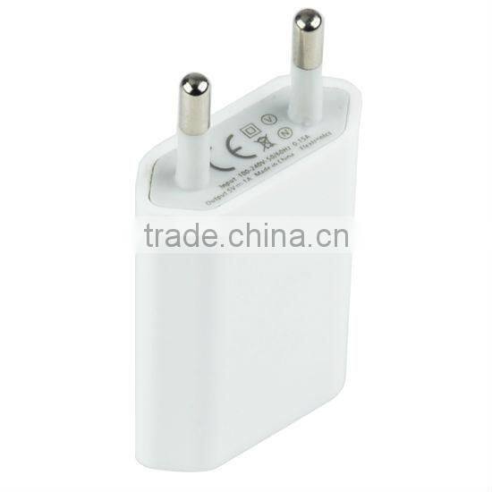 EU USB Power Adapter 5V 1A for iphone and mobile phone