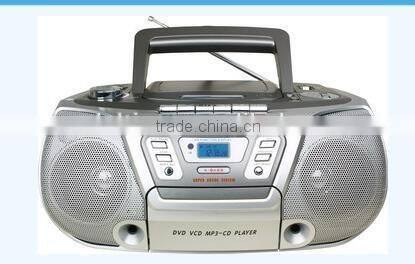 Large LCD Display High Quality CD Cassette Boombox with Radio mp3