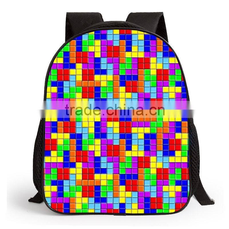 2016 Back To School Season Lego Series China Supplier Backpack Polyester Kids School Bag