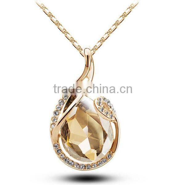 cheapest women glass crystal necklace jewelry