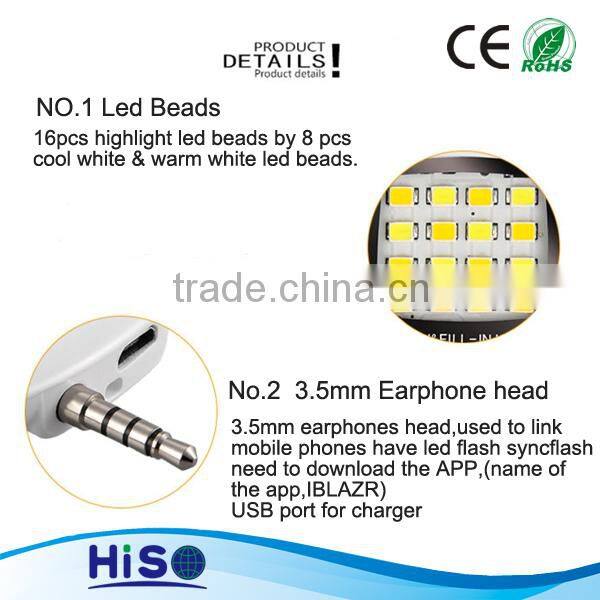 led flashlight & Fill in light for smart phone