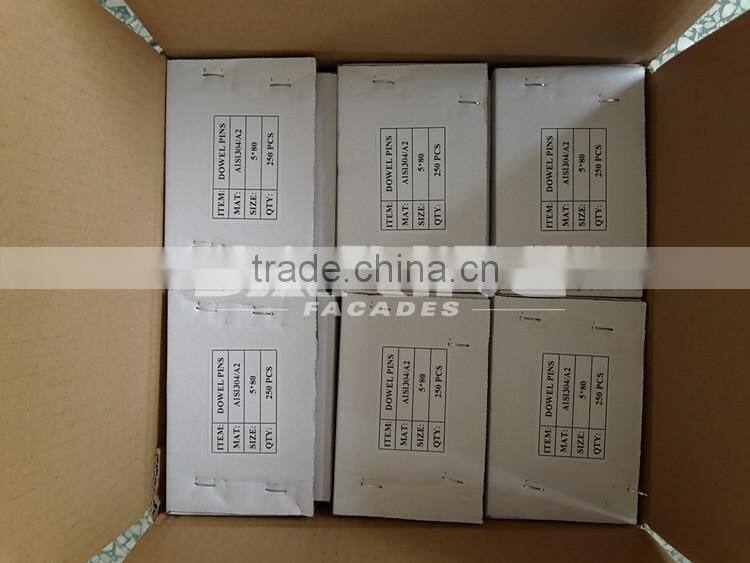 SS304 SS316 collar pin for marble angle brackets 5*50