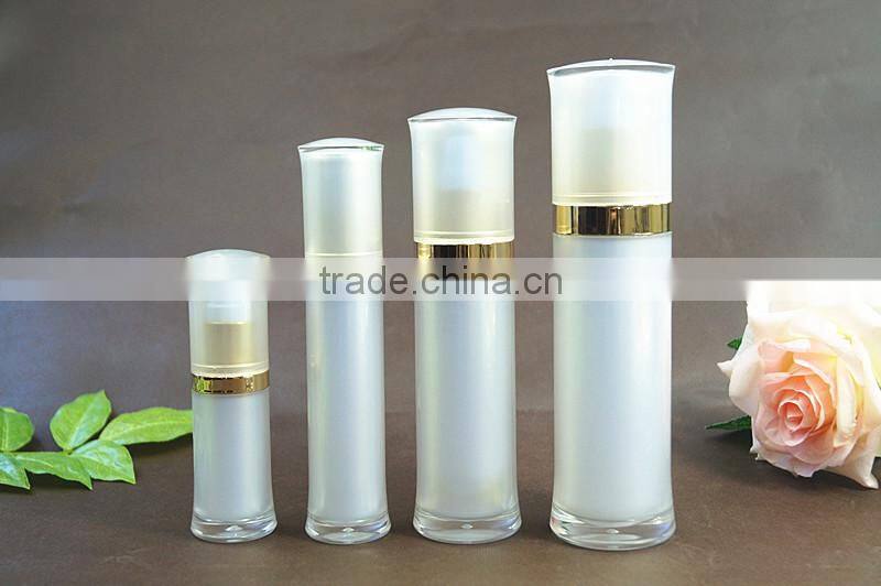 Pear white acrylic cosmetic cleasing water bottles