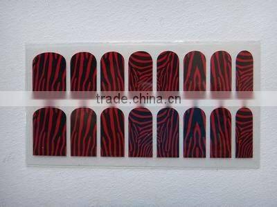 hot sell Random Spots Pink art nail sticker/nail wraps (SFF070)