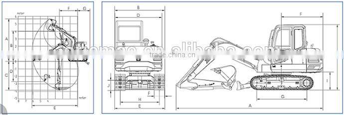 chinese mini excavator XCMG XE60CA small excavator