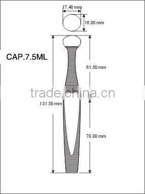 slim ball special design window lipgloss containers with applicator