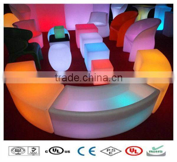 LED Used Commercial color changing led high end bar stools