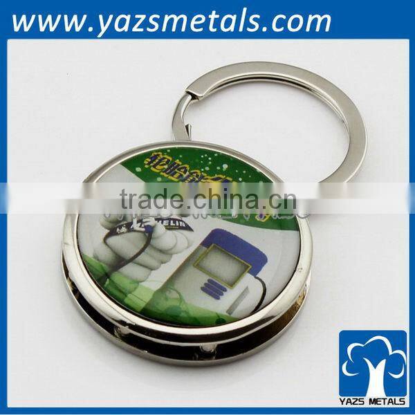 3D engrave custom metal key ring
