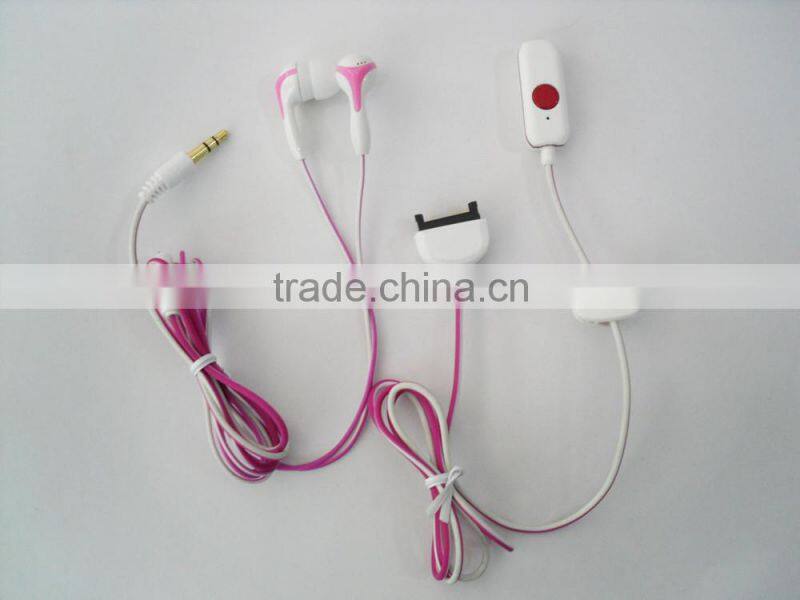 2015 cheap earphones with MIC, earphones headphones, fashion earphone