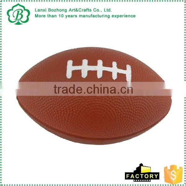 Various fashion style silver Rugby pu stress ball