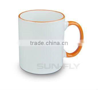 Sublimation Ceramic Color Rim Mug (SFS-MG03)