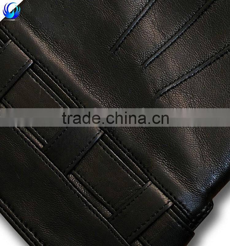 Classic man winter smartphone sheepskin leather touch glove made in China