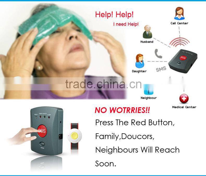 personal usage emergency phone calling elderly alarm with big SOS button