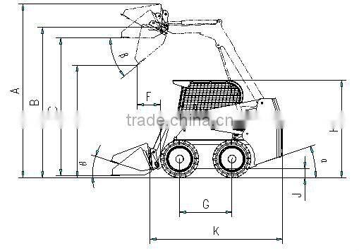 New Useful Chinese skid steer loader with 4 in 1 bucket