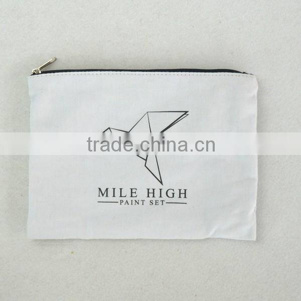 Promotional Small Cotton Zipper Cotton Canvas Tote Bags