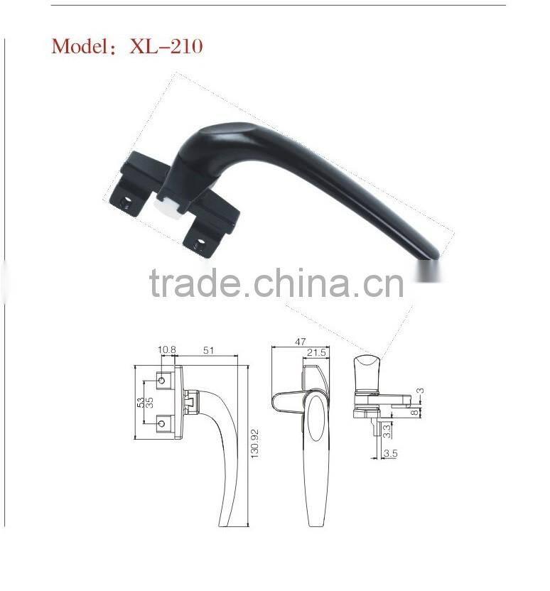 2016 aluminum window handle for sale,aluminum window handle XL-210