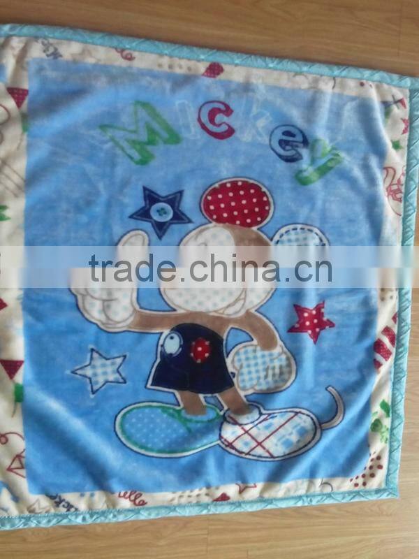 100%polyester Bear Miki Mouse blanket