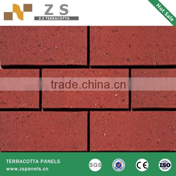 Terracotta tile panel clay brick Curtain Wall Bricks brick Heat Resistant Public Place Wall Tiles Brick