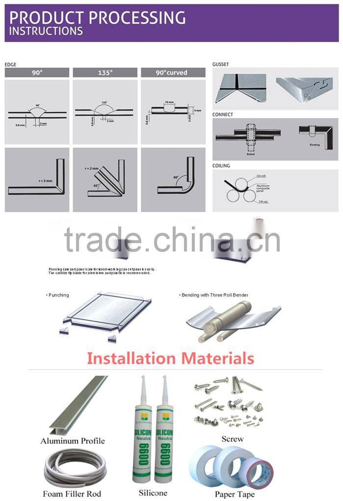 Hot-sale Decorative Sandwich Panel Mirror Aluminum Composite Panel