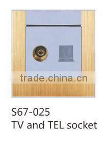 High quality imported PC TV and TEL socket for home