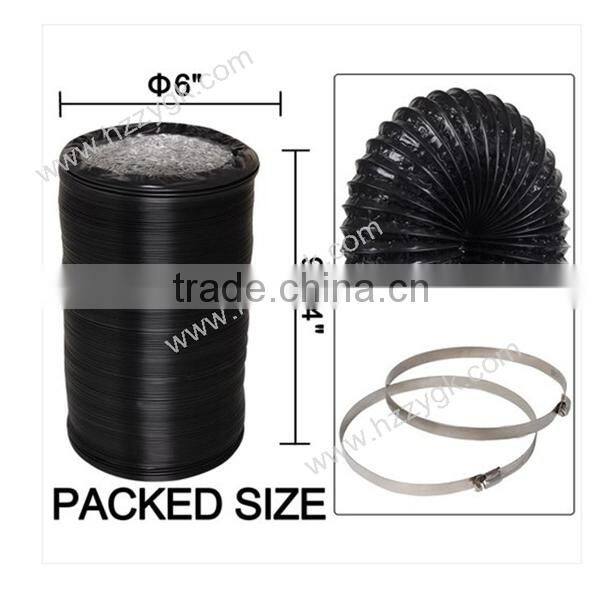 4/5/6/8/10/12 inch Insulated Aluminum Foil Flexible Air Ducting / Air Conditioner Duct Tube