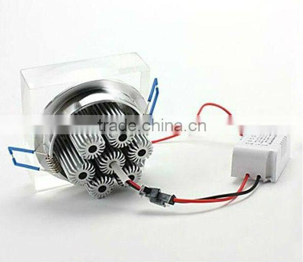 Aluminum recessed 7W COB downlight led